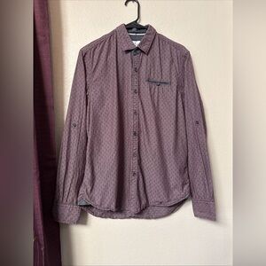 MS14 Thread & Cloth men’s Adjustable Sleeve Button-Down Casual Shirt Size Medium